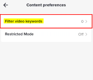 How to Use Keyword Filters on TikTok