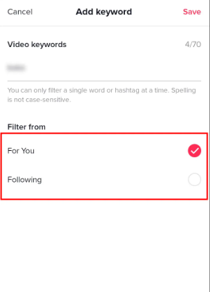 How to Use Keyword Filters on TikTok