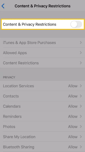 How to Disable Parental Controls on an iPhone