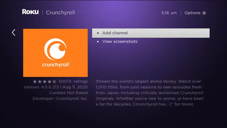 How to Get and Activate Crunchyroll on Roku