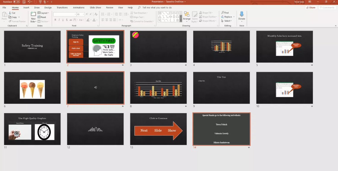 How to Select a Group of Slides in PowerPoint