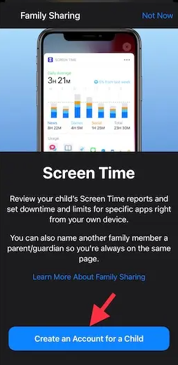 How to Create a Child Account for Parental Control on iOS