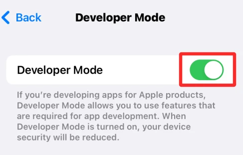 How to Turn On or Enable Developer Mode on iOS 16