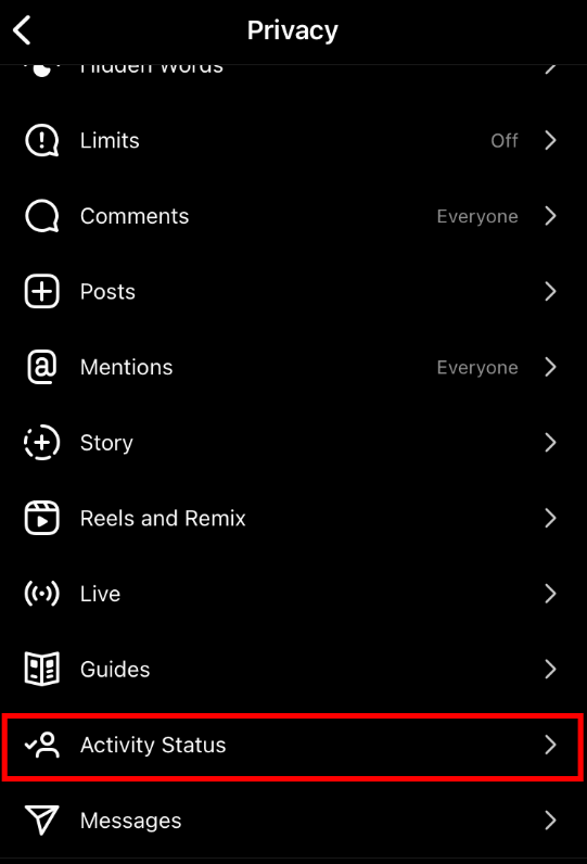 How to Enable Activity Status on Instagram
