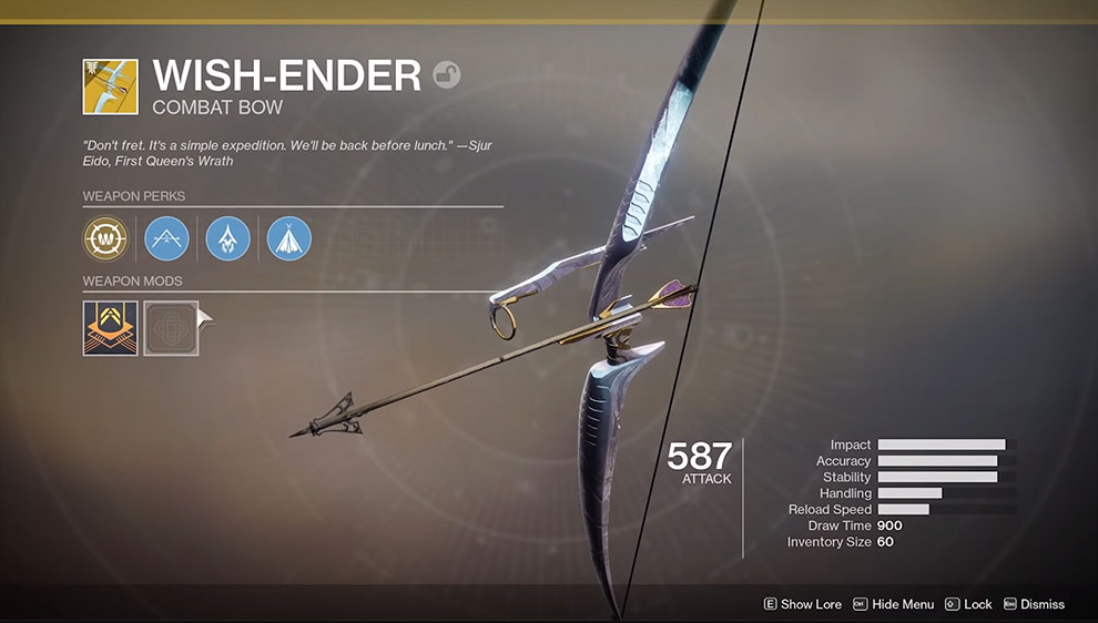 How to Get Wish-Ender Exotic Bow in Destiny 2