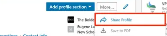 How to Share Your LinkedIn Profile