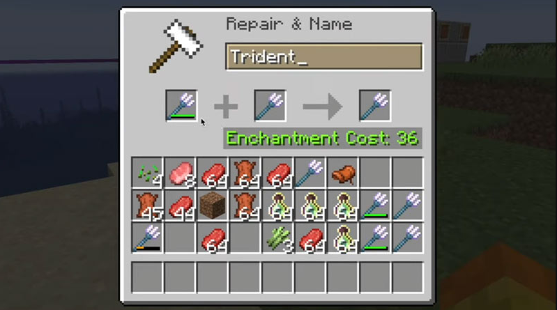 How to Repair Trident in Minecraft