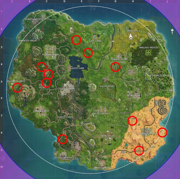 How to Find Fire Rings in Fortnite