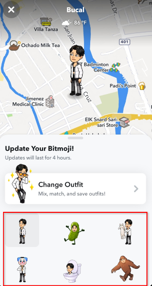 How to Change the Bitmoji Pose on Snapchat