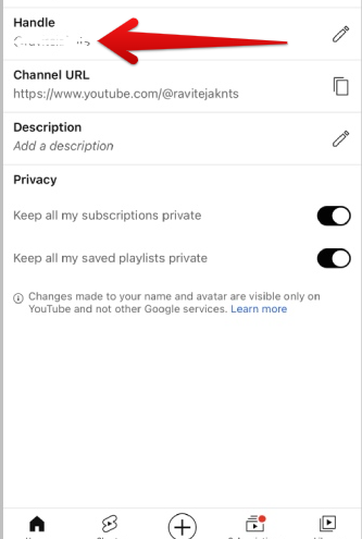 How to Change YouTube Handle on the Mobile App