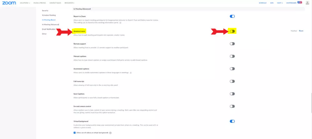 How to Enable Breakout Rooms in Zoom