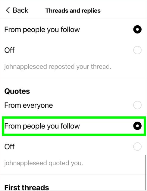 How to Only See Threads from People you Follow