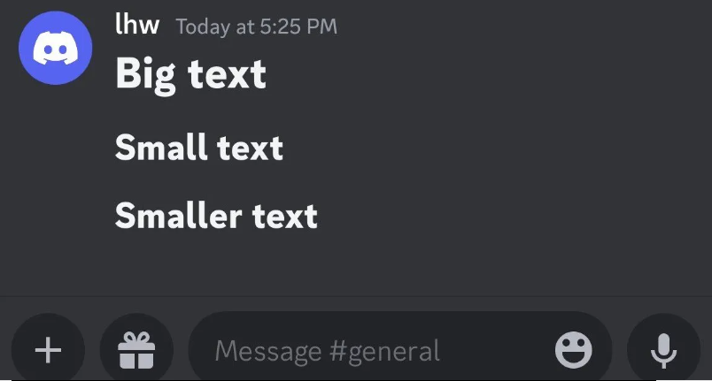 How to Make Text Big in Discord