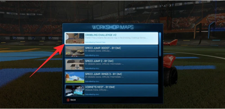 How to Play Workshop Maps in Rocket League