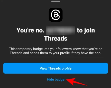 How to Remove Threads Badge on Instagram Profile