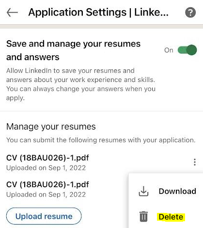 How to Delete Resume on LinkedIn