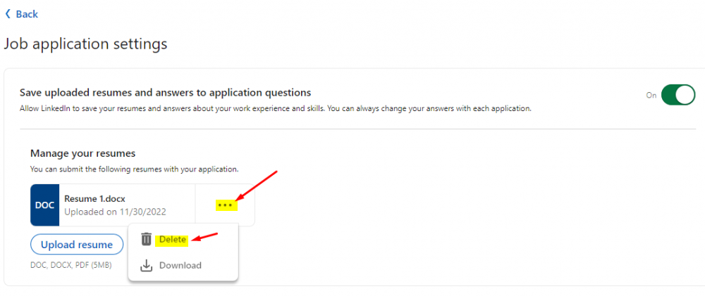 How to Delete Resume on LinkedIn