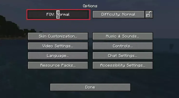 How to Change FOV in Minecraft