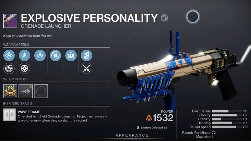 How to Obtain Explosive Personality in Destiny 2