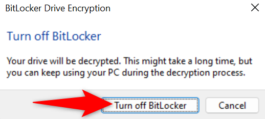 How to Turn Off BitLocker in Windows 11