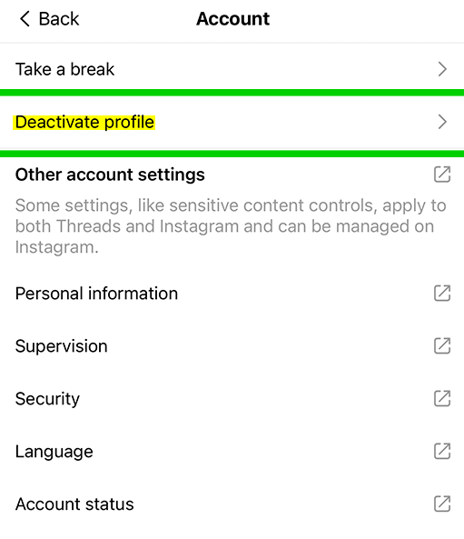 How to Deactivate or Delete Threads Account