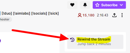How to Rewind a Stream on Twitch