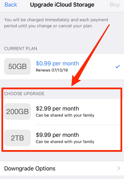 How to Buy More Storage on an iPhone