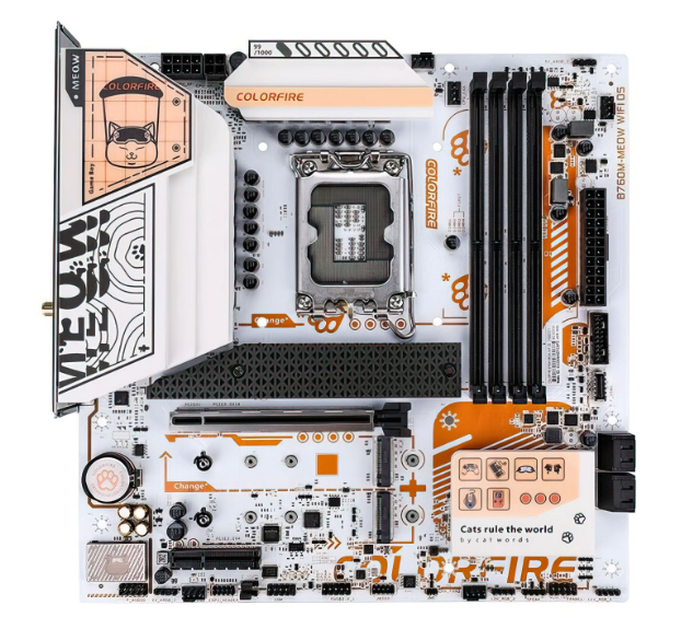 Launch of the B760M MEOW motherboard by Colorfire