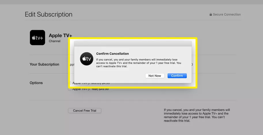 How to Cancel Apple TV + Subscription on Mac