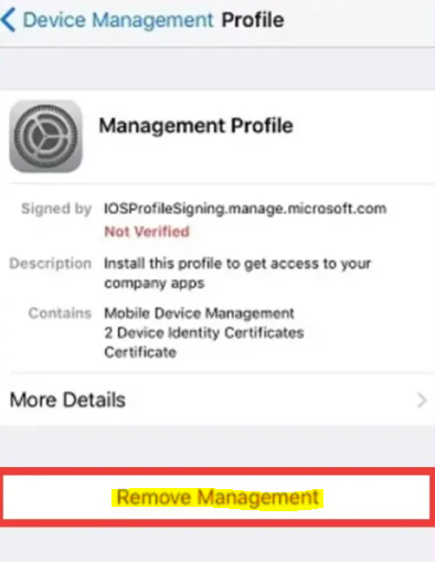 How to Remove Remote Management From iPhone/iPad
