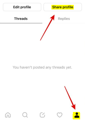 How to Share Threads Profile Link