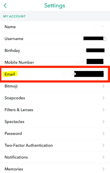 How to Change the Email on Snapchat