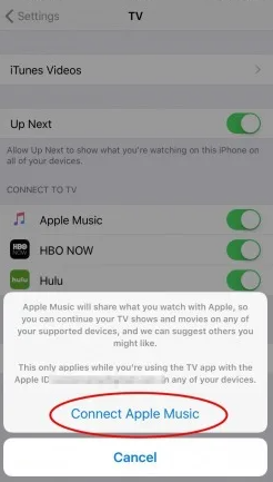 How to Connect Apple Music on iPhone TV App
