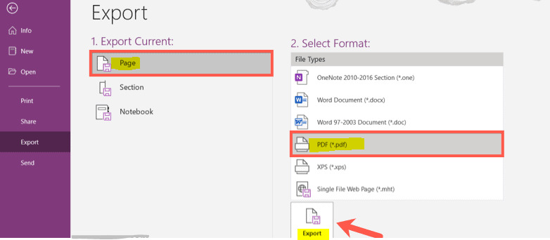 How to Export OneNote for Windows 10