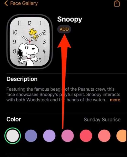 How to Get the Snoopy Face on Apple Watch