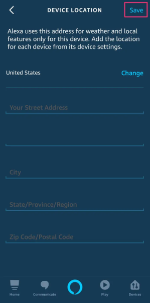 How to Change Location on Alexa App