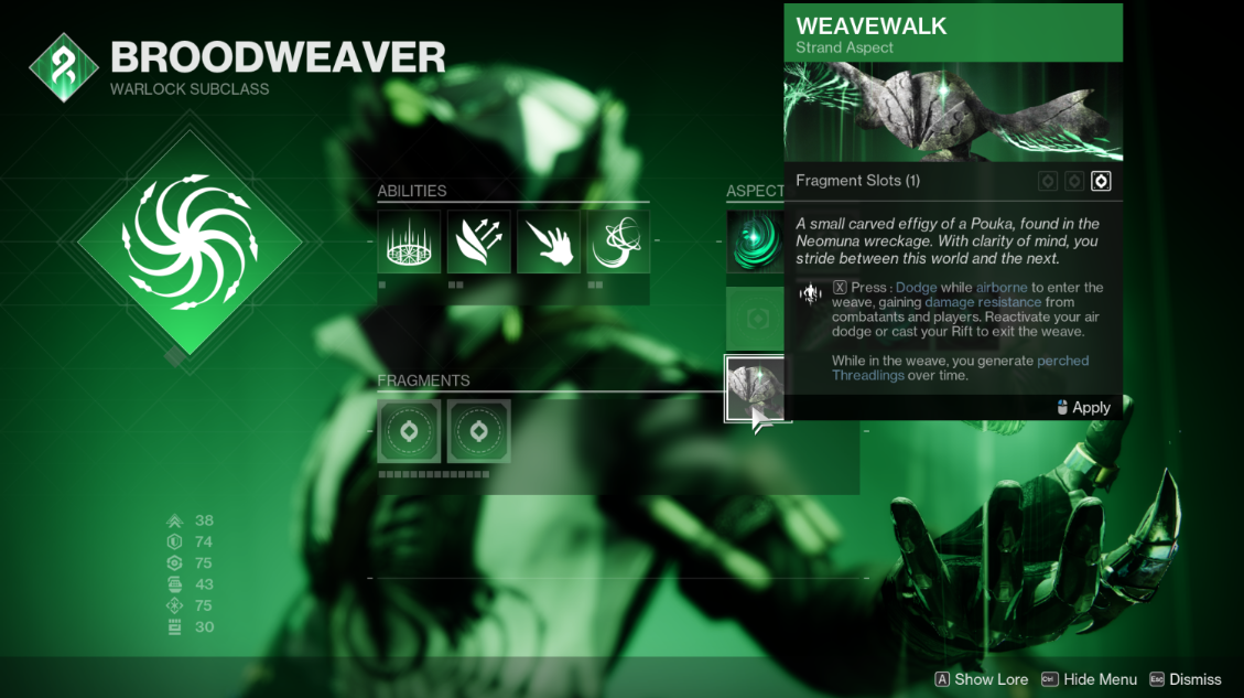 How to Get the Weavewalk Strand Aspect in Destiny 2