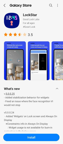 Samsung releases updated versions of the LockStar and MultiStar components for Good Lock.