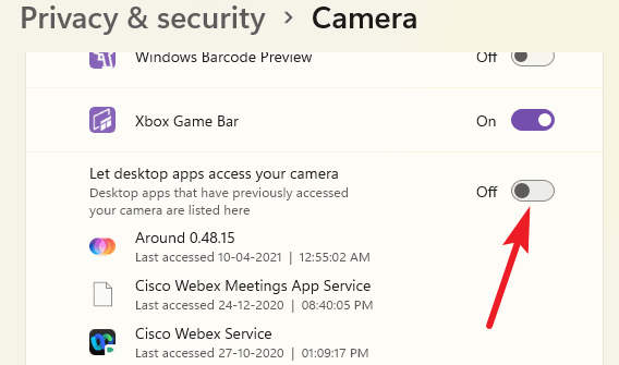 How to Restrict Camera Access for Some Apps in Windows 11