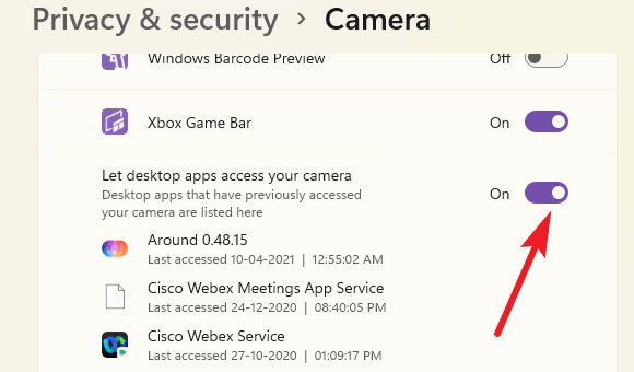 How to Restrict Camera Access for Some Apps in Windows 11