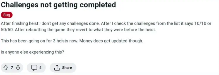 Payday 3 Challenges Not Working