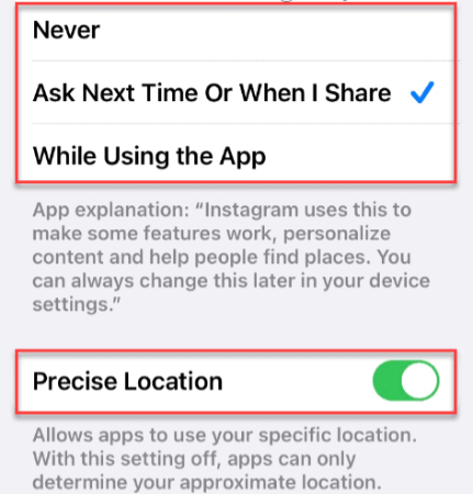 How to Turn On or Off Instagram Location on iPhone