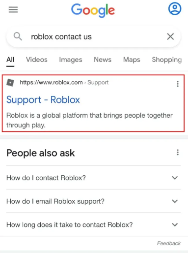 Contact Us - Roblox