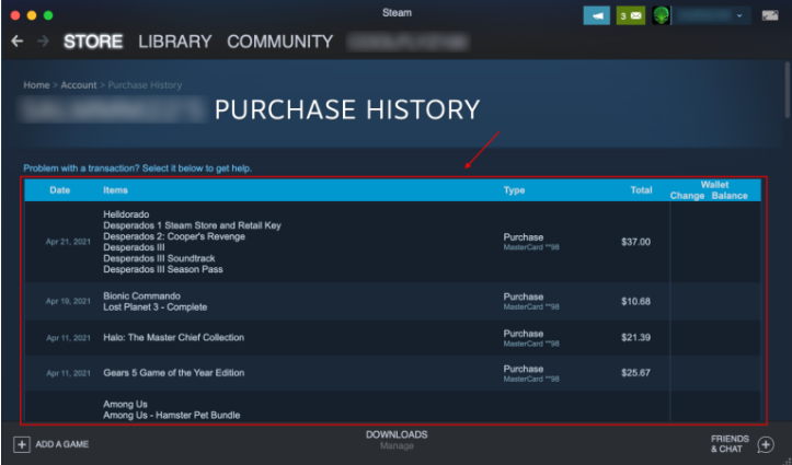 How to See Purchase History in Steam