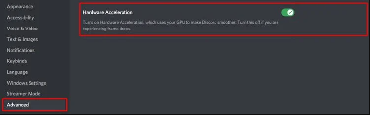 How to Disable Discord Hardware Acceleration to Fix Black Screen