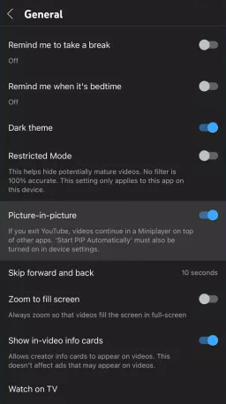 How to Turn On YouTube Picture-in-Picture on iOS