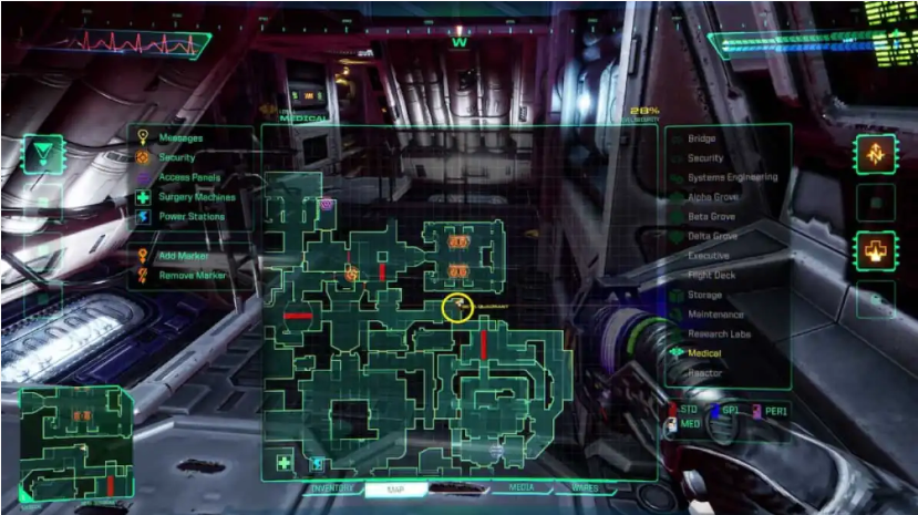 System Shock Remake: Medical Armory Code Location