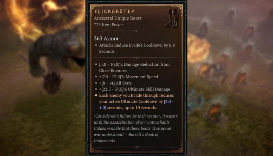 Diablo 4: How to Get Flickerstep