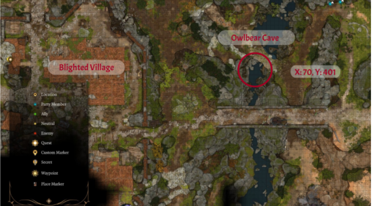 Baldur's Gate 3 - Owlbear Cub Location