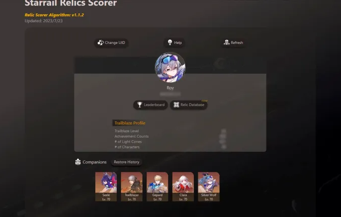 Honkai: Star Rail: - How to Use Relic Scorer